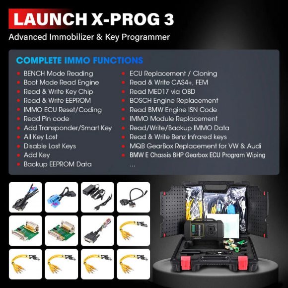 launch x431 immo plus key programming car scanner bidirectional657 580x580