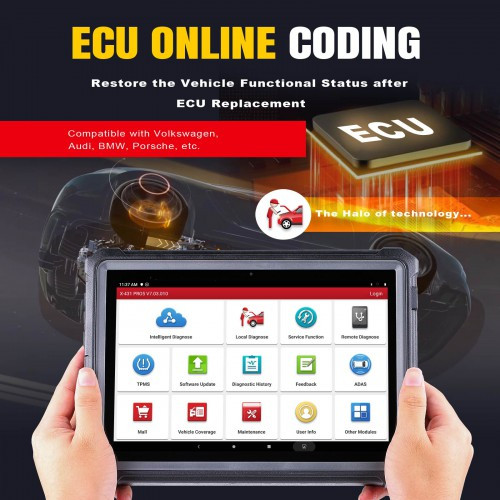 tester launch x431 pro v global version promo 4 ani update stoc469